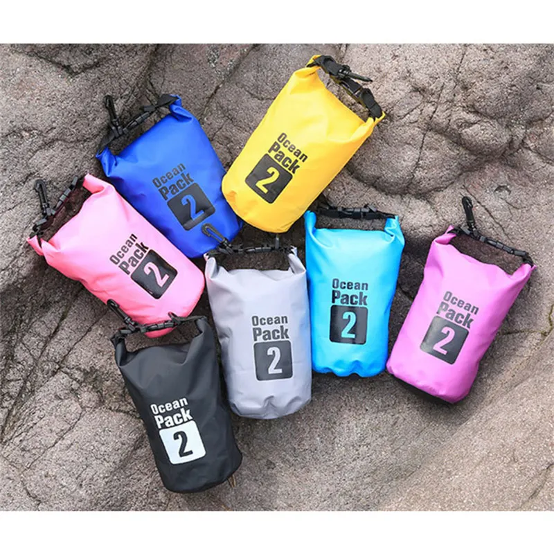 2L impermeable resistente al agua bolsa seca río Trekking flotante vela piragüismo canotaje natación agua al aire libre kayak XA877WD 2L impermeable resistente al agua bolsa seca río Trekking flotante vela piragüismo canotaje natación agua al aire libre kayak XA877WD