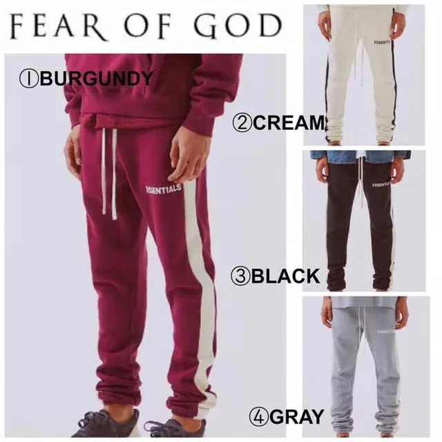 fog essentials side stripe sweatpants