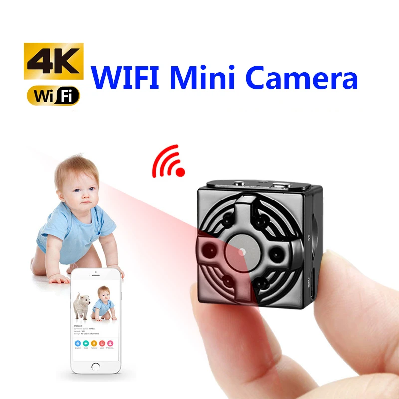 Миниатюрная IP камера HD 1080P Wi Fi с функцией ночного видения|Компактные видеокамеры|