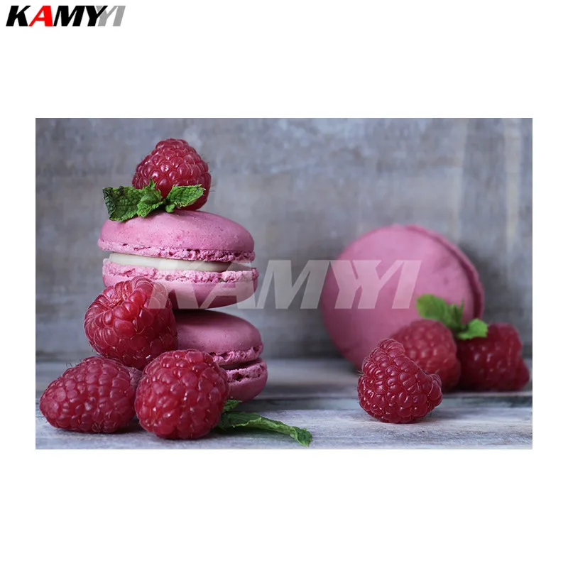 

NEW DIY Diamond Painting Strawberry Macarons Needlework Home Decorative Full Square Diamond Embroidery NMX