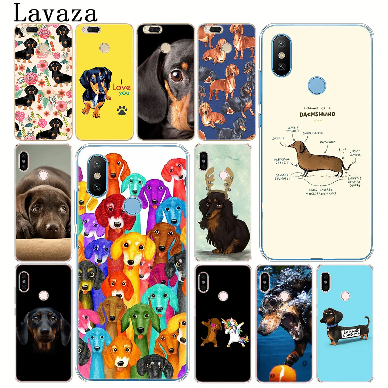 Жесткий чехол для телефона Lavaza с изображением таксы и собаки Xiaomi Redmi K30 K20 8A 7A 6A 5A Note