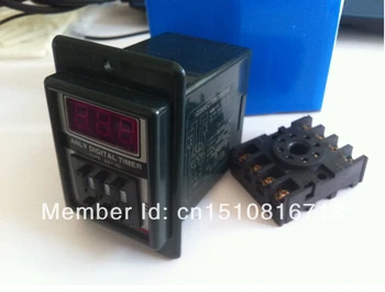 

AC 220V Power ON Delay Timer Time Relay 1-999 Seconds+base socket