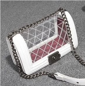 

Fashion Famous Brand Design Diamond Lattice Flag Bag Hight Quality PU Chain Handle Messenger Bag Lady's Totes Bag