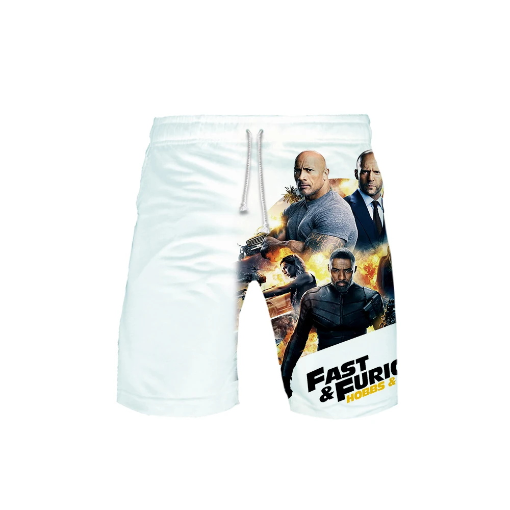 Фильм Форсаж подарки: Hobbs& Shaw 3d печать летние мужские модные трендовые шорты популярные повседневные летние шорты