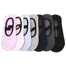 Женские носки для йоги, женские нескользящие носки для танцев, цветные хлопковые спортивные носки, эластичные спортивные носки для спортзала, фитнеса
