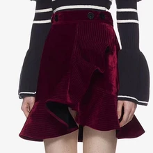 Женская мини-юбка с завышенной талией, юбка русалки