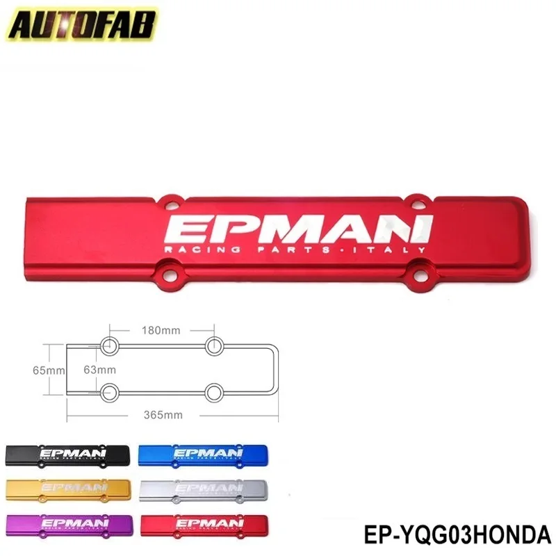 AUTOFAB - Engine Spark Plug Cover Black for Honda Acura Civic Integra DC2 B18 B16 B20 AF-YQG03HONDA