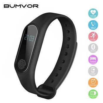 

BUMVOR Waterproof IP67 M2 Bracelet Watch Fitness Heart Rate Monitor Blood Pressure Pedometer Bluetooth 4.0 Smart Wristband