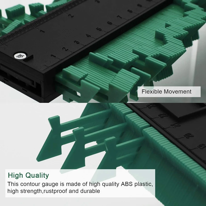 10 дюймов контурный Калибр пластиковый профиль датчик многофункциональная форма Дубликатор край формирующая измерительная линейка для