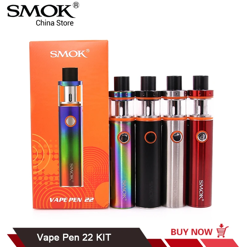 SMOK Vape ручка 22 комплект встроенный 1650 мАч Батарея резервуар 510 нить E сигарет