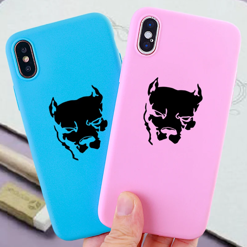 Funny Cell Phone Cases for iPhone 6s 7 8 Plus X XS MAX XR Case Bulldog Soft TPU Silicone Fitted Mobile Cover Accessories |