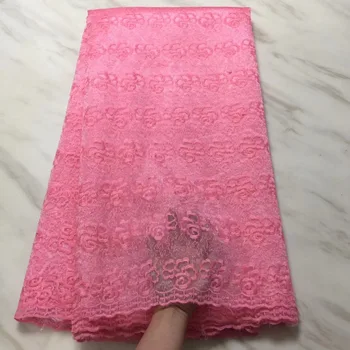 

High Quality Swiss Voile Lace 2018 African Peach Nigeria Lace Fabric With Embroidered African Lace Fabric For Wedding Clothes