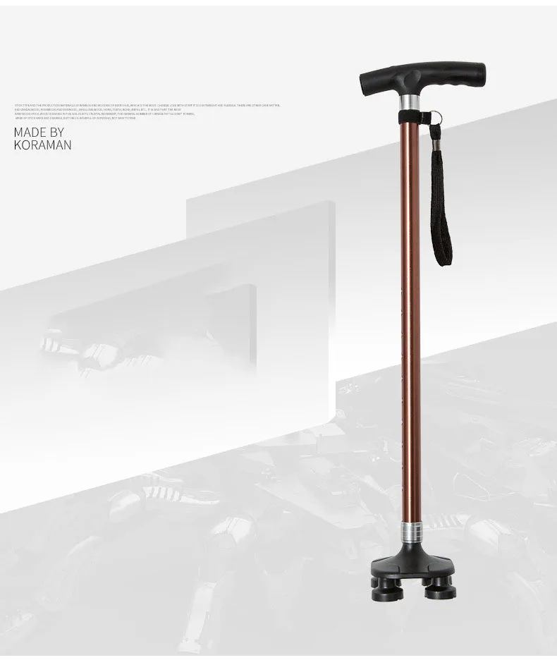 Novo ao ar Prova de Luz Lidar com Cana com Iluminação Livre Grandes Cantos Velhos Muletas Queda Sólida Montanhismo Idosos t 6 High Quality Esporte e Lazer