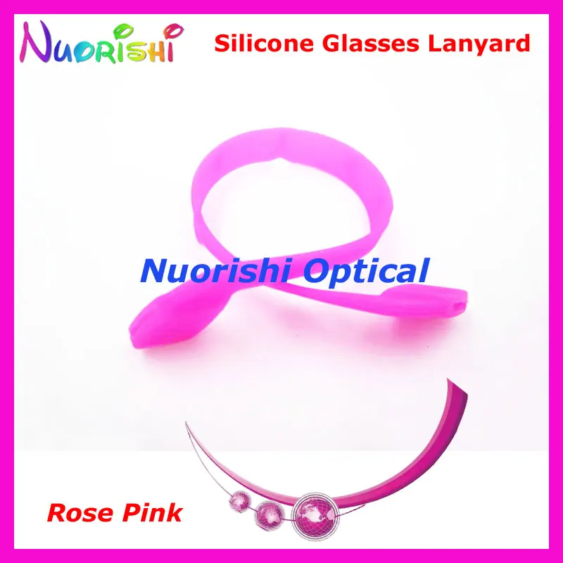 100 шт L605 12 цветов высокая эластичность силиконовые противоскользящие очки очковая оптика очковое Стекло солнцезащитные очки шнуры Шнур - Цвет: Rose Pink only