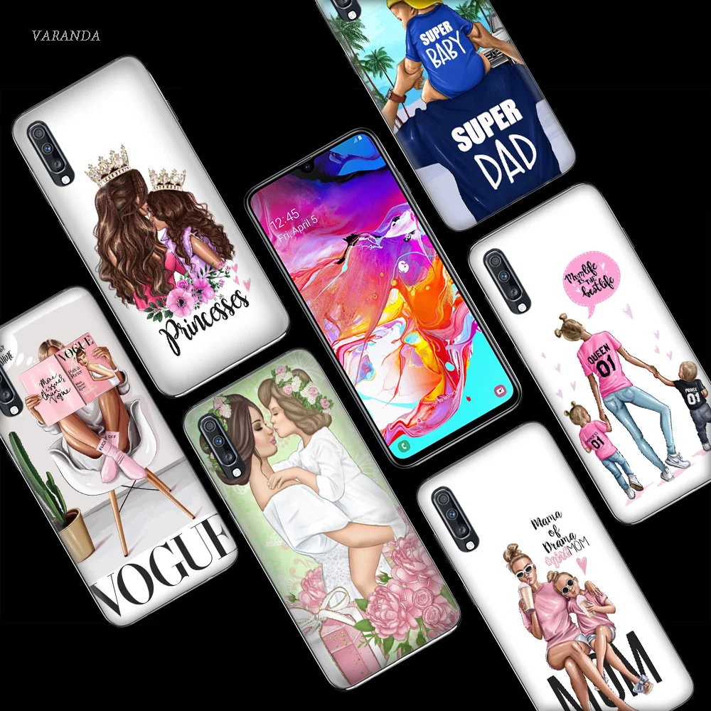 Чехол для телефона с изображением мамы девочки королевы Samsung A50 A70 A71 A51 5G A20e A80 A60 A30