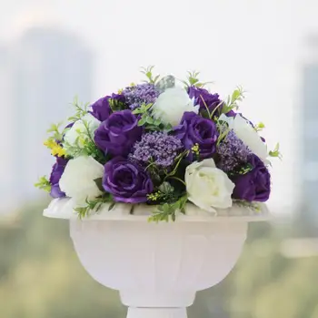

NEW!!Free shipping!10pcs/lot wedding road lead lavender artificial flowers wedding table flowers,table centerpiece decorations