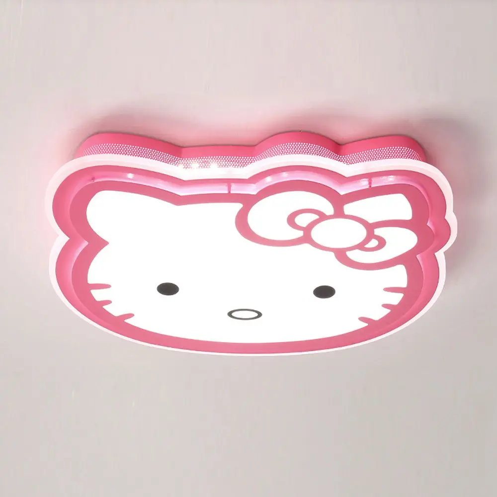 Us 225 0 Oovov Girl S Room Cartoon Kitty Led Ceiling Light Creative Baby Room Kid S Room Princess Room Cat Ceiling Lamp In Ceiling Lights From