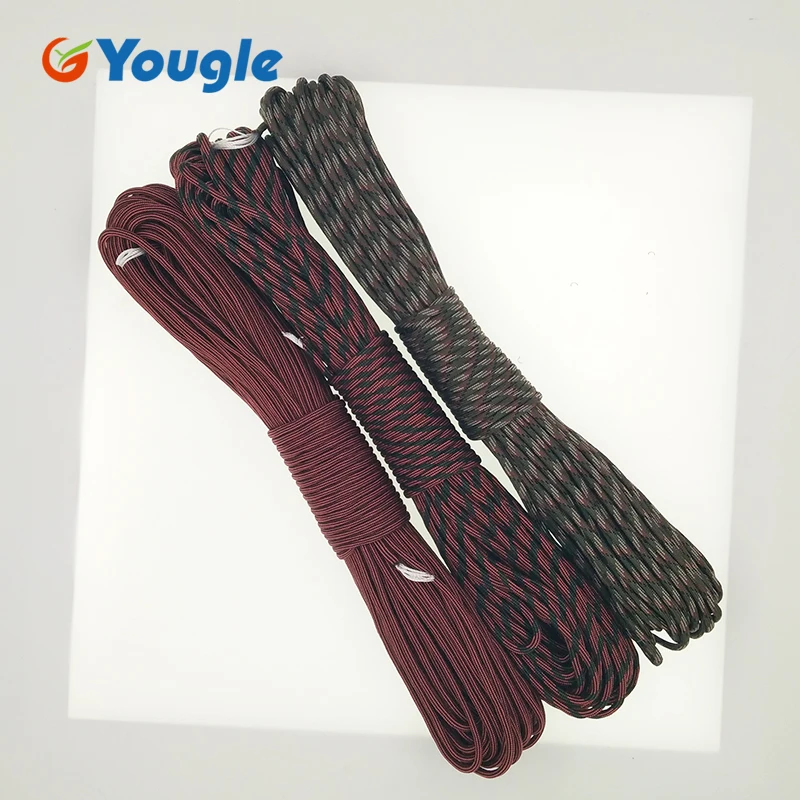 Yougle paracord في 550 المظلة الحبل الحبل حبل مل المواصفات النوع الثالث 7 السواحل 100ft تسلق التخييم بقاء المعدات 4-10