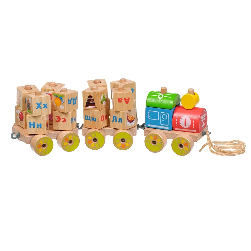 Russian alphabet Educational Toys Baby Toy Wooden toys Kids Play Learn