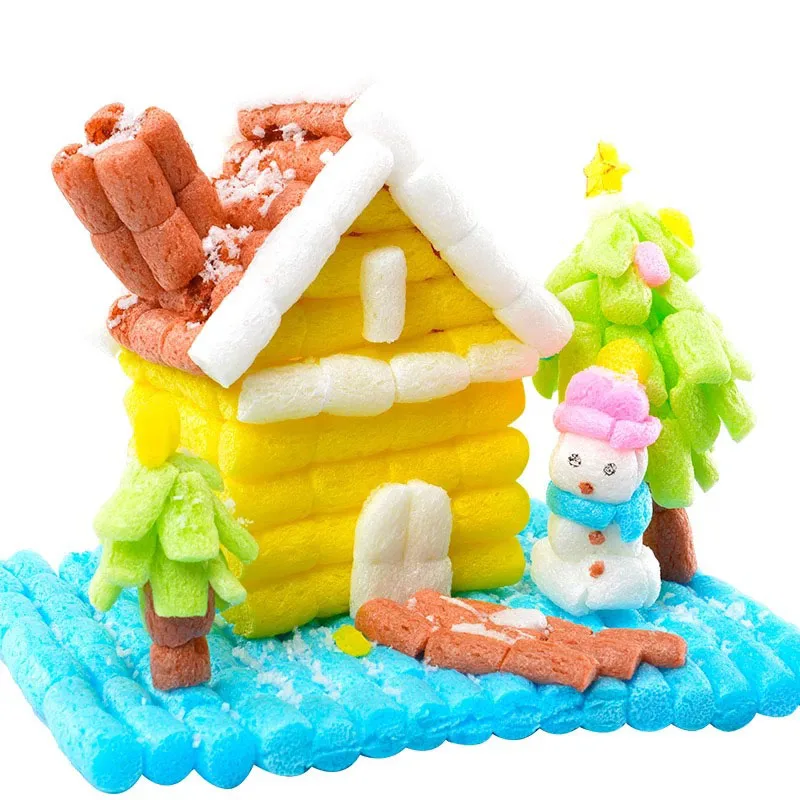 Finest  300PCS Creative Starch Miou Magic Corn Plasticine Blocks Baby Kid Colorful DIY Building Decoration 