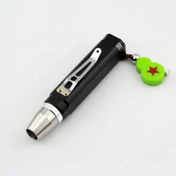 

White / Yellow Purple Light Gem Flashlight Stainless Steel For Jewelry Appraisal Using 18650 Li-ion Battery 2 Modes Torch