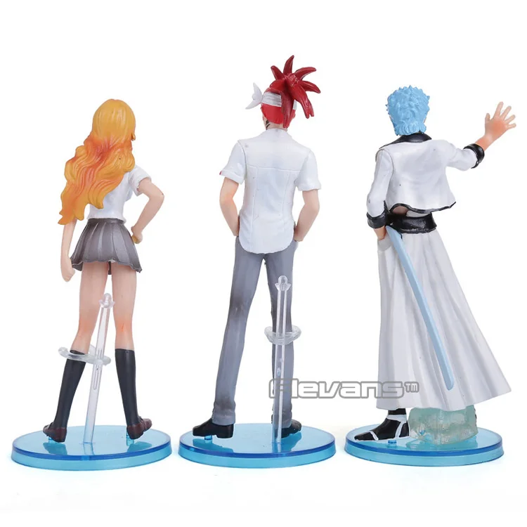 Аниме Bleach Фигурки игрушки Kurosaki Ichigo Kuchiki Rukia Aizen Sousuke Hitsugaya Toushirou 8 шт./компл. BLFG017