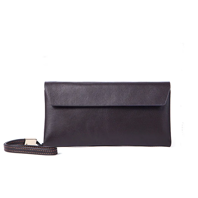 

Factory direct soft face Genuine Leather Leather Wallet First layer Cowhide Cross-section Long Mid-range Coin Purse