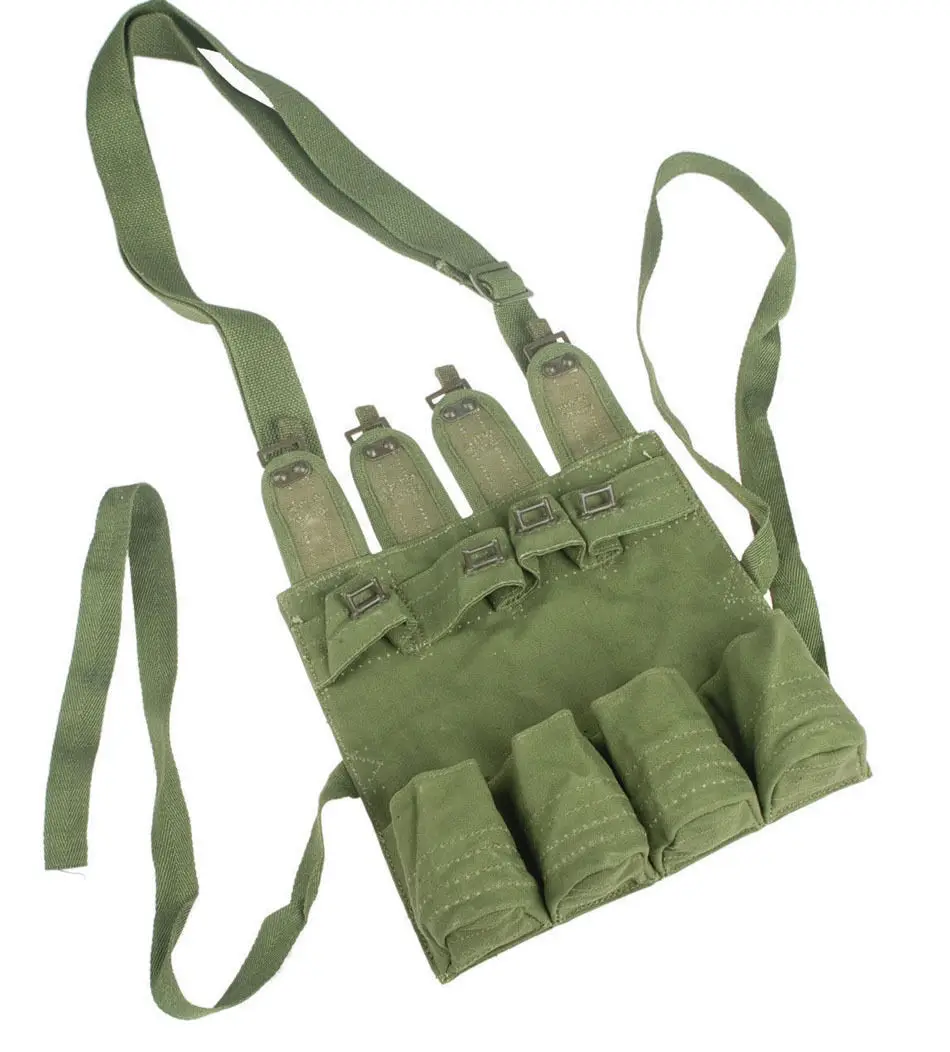 

SURPLUS CHINESE ARMY PLA MILITARY STICK GRENADE FOUR MAG POUCH BAG