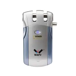 Wafu 018 Электрический дверной замок Bluetooth с дистанционное управление/Touch Невидимый смарт замок без USB conjector черный 5 Супер дело