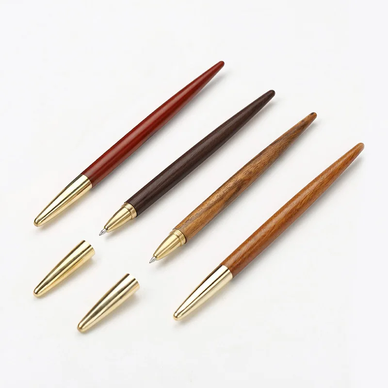 

1PCS Business Creative Metal Gift Ballpoint Pen Wood Roller Ball Pen for Signature High-end Stationery for Man ZXB69