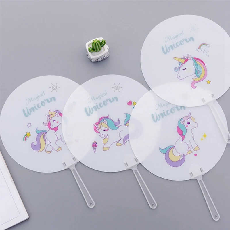

1 Pcs Cartoon Unicorn Handheld Mini Fan Unicorn Birthday Party Decorations Kids Baby Shower Wedding Gift For Guest