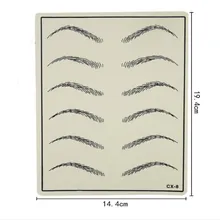 Pro 10 шт. Одежда высшего качества постоянный макияж бровей Губы 20x15 см Бланк Skin Практика татуировки лист для иглы машины комплект поставки