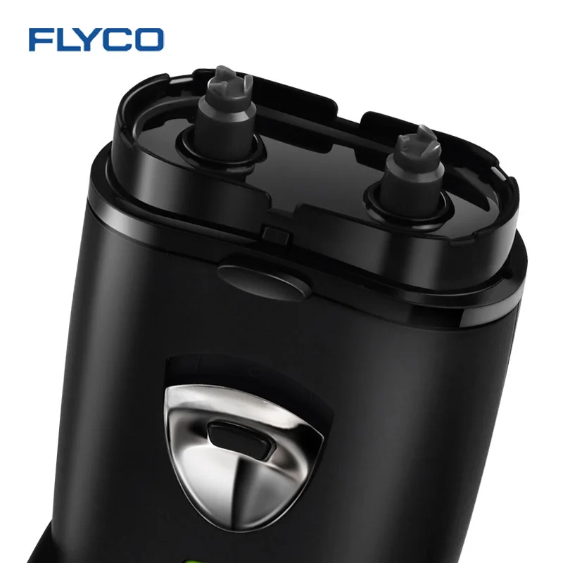 Flyco вилку Mens электробритва бритва волос двойные лезвия Ножи Перезаряжаемые