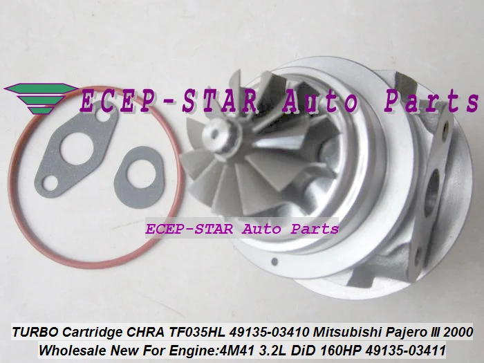 TURBO CHRA Cartridge Core TF035 49135-03411 49135-03410 Turbocharger For Mitsubishi Shogun 02- Pajero III 00-06 4M41 3.2L 160HP (6)