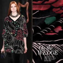 На заказ Новые выгоревшие шелковистый бархат шелковые платье-Чонсам ткань весна и лето шелковые ткани высокого качества ткань