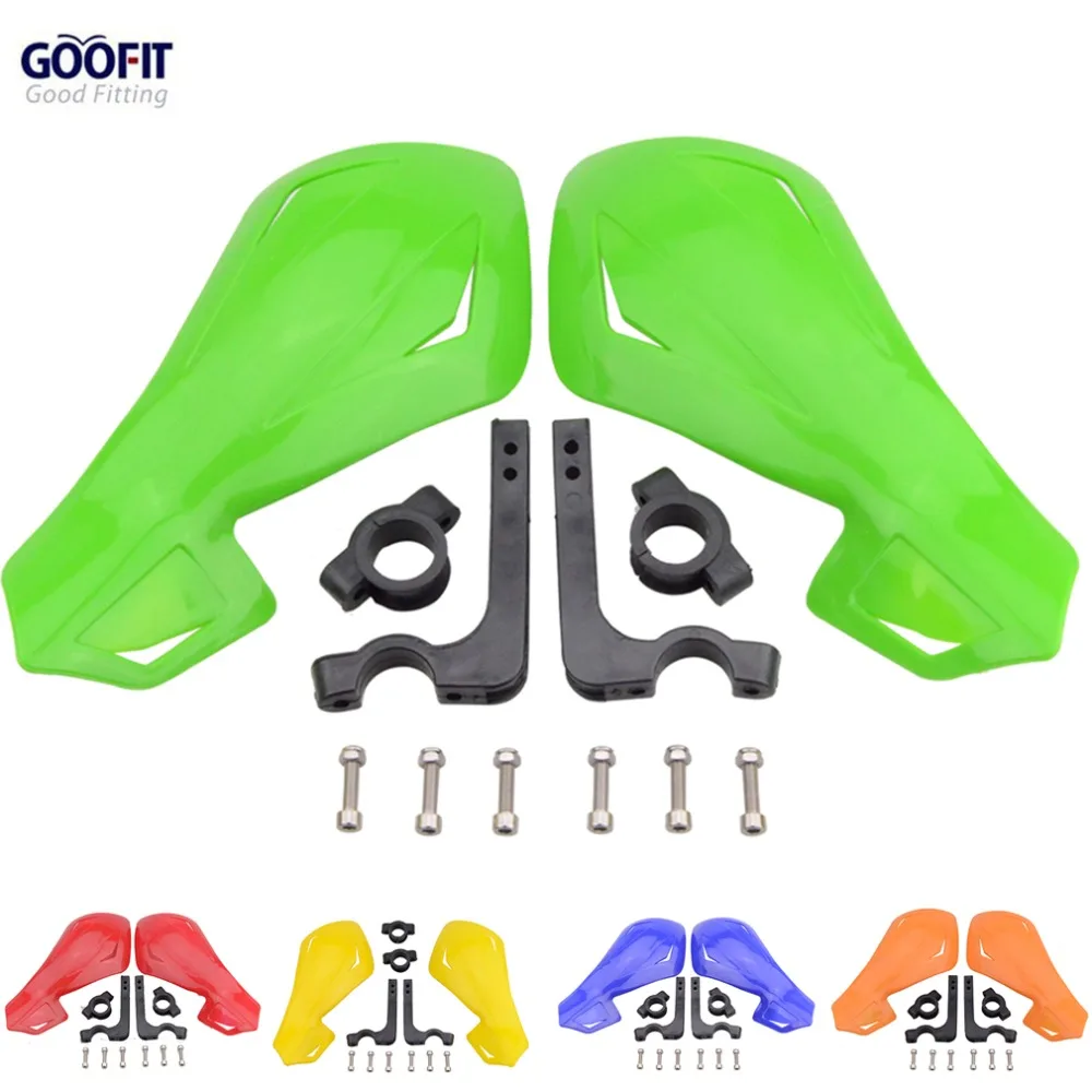 

GOOFIT Universal 7/8" Handguards Motocross Handlebar Grip Falling Protection Protector ATV Motorcycle Bar Brush Hand Guards