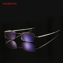 WEARKAPER наружное Aniti буэ свет Солнцезащитные складные очки для чтения Для мужчин Для женщин вращающийся оптический Компьютер очки с диоптриями 1,0-4,0