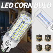 Led Lamps E27 Corn Bulb AC 220V Led E14 Candle Lamp Bombillas Led 5W 7W 9W 12W 18W 20W 25W High Lumen Home Light Bulbs SMD 2835 xunruixing p 005 e27 5w 320lm 8350k 20 smd 2835 led cool white light bulb white ac 220v