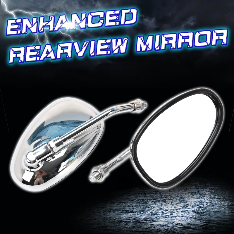 Motorcycle Mirrors Rearview Back View Side Convex Mirrors Rear View