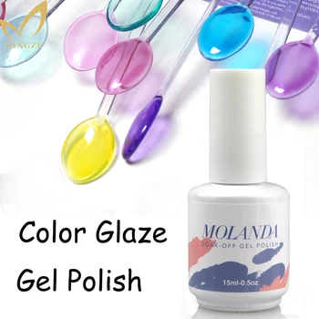 

Translucent Gel Polish Varnish Stained Glass Windows Gorgeous UV LED Soak Off Glaze Lacquer Nail Art Manicure Decoration