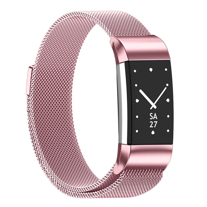 

2019 For Fitbit Charge2 Milan Strap With 316L Stainless Steel Milan Ring Replacement Wristband