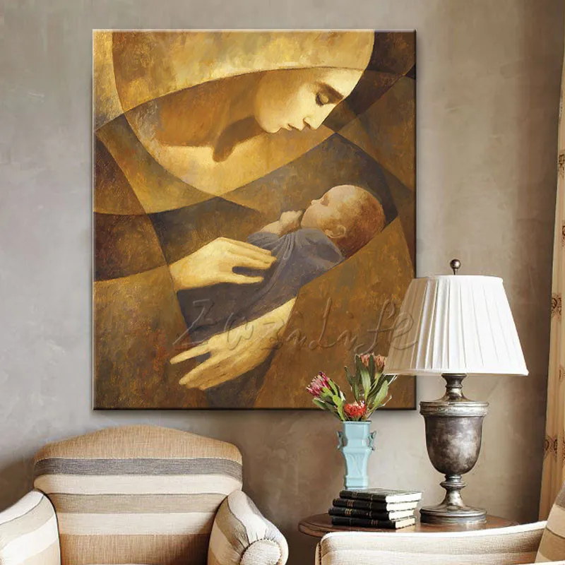 

Home Decor Jesus Christ Virgin Many Art Decor Painting Print Giclee Art Print On Canvas Ready to Frame 0011