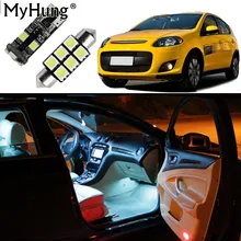 Для FIAT Palio Freemont Siena автомобиль Led интерьер колбы для лампы на замену Купол Карта свет лампы Яркий белый T10 36 мм 5 шт