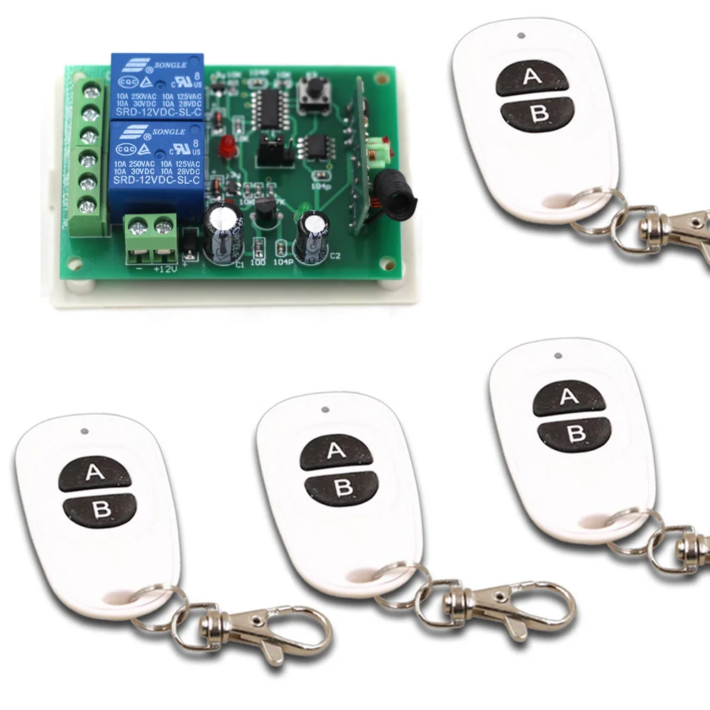 New Item 2CH Radio Frequency RF Wireless Remote Control Switch System
