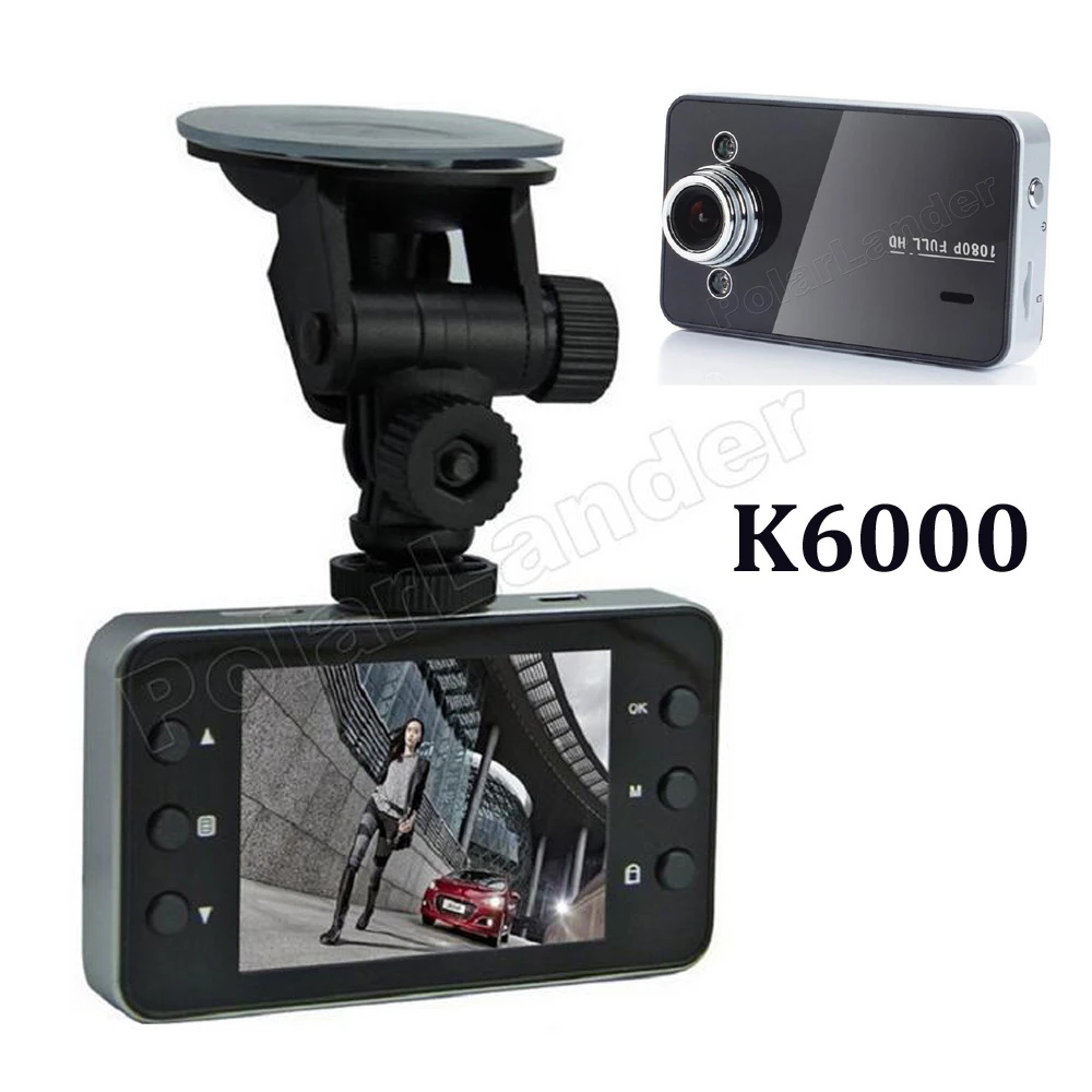 

Full HD 1080P K6000 Car DVR 2.7" TFT Screen video Recorder Motion Detection Night Vision G-Sensor Vehicle dashcam