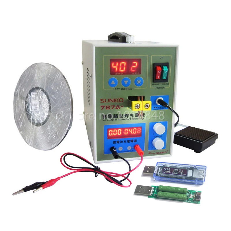 

SUKKO 787A+ Spot Welder Battery Welder Applicable Notebook and Phone Battery Precision Welding Pedal 787a +1 set Tester welder