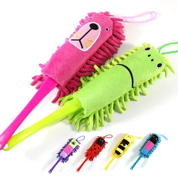 

Detachable Cartoon Microfiber Chenille Fabric Dust Cleaner Animal Pattern Duster Cleaning Brush for Window Furniture Car Cleaner