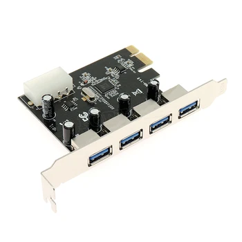 

PCI Express 4 Port USB 3.0 HUB Expansion Card Adapter 5 Gbps Speed
