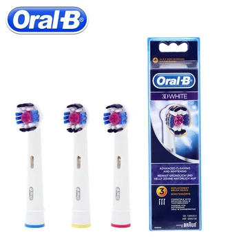 

3pc/Pack Oral B 3D White Replacement Sonic Electric Toothbrush Heads Rotation Toothbrush Heads Oral Hygiene Brush Head
