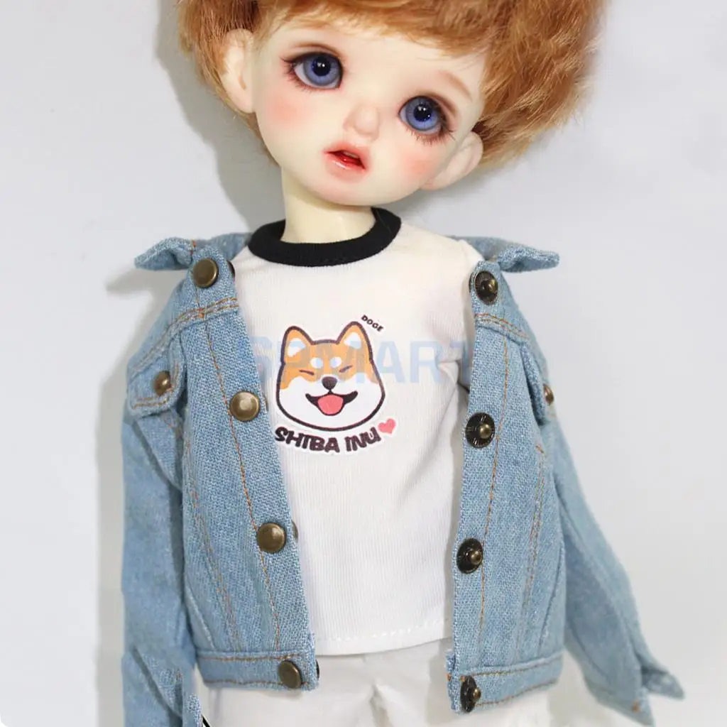 Handmade 1/6 Jumper Short Sleeve Top Dress-up Accessory For 12inch Blythe Azone Licca Dolls